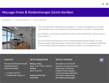 Tablet Screenshot of massage-oerlikon.ch